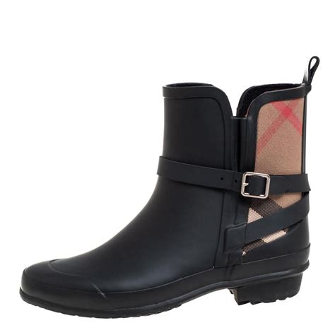 burberry black riddlestone rain boots|net a porter Burberry rain boots.